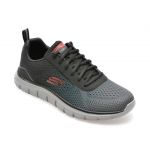Pantofi sport SKECHERS gri, TRACK, din material textil