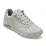 Pantofi sport SKECHERS gri, UNO, din piele ecologica