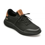 Pantofi sport SKECHERS negri, BOBS GEO, din material textil