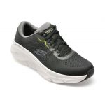 Pantofi sport SKECHERS negri, D LUX WALKER 2.0, din material textil