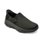 Pantofi sport SKECHERS negri, D LUX WALKER 2.0, din material textil