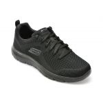 Pantofi sport SKECHERS negri, SUMMITS, din material textil