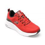 Pantofi sport SKECHERS rosii, VAPOR FOAM, din piele ecologica