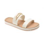 Papuci casual ALDO albi, 13740465, din piele ecologica