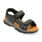 Sandale casual SKECHERS negre, 204106, din piele ecologica