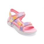 Sandale casual SKECHERS roz, 302682L, din material textil