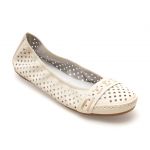 Balerini casual RIEKER bej, 41430, din piele naturala