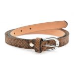 Curea EPICA maro, F32, din piele croco
