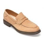 Mocasini OTTER bej, E181, din nabuc