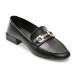 Mocasini PESETTO negri, 3672396, din piele ecologica