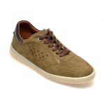 Pantofi casual GRYXX kaki, 33620, din piele intoarsa