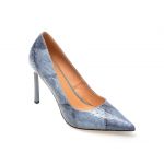 Pantofi eleganti EPICA albastri, S61, din piele naturala lacuita