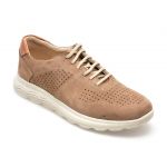 Pantofi OTTER bej, SF6031, din piele intoarsa