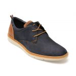 Pantofi OTTER bleumarin, 5909, din nabuc