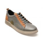 Pantofi OTTER gri, 239715, din piele naturala