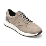 Pantofi OTTER gri, E2219, din nabuc