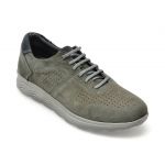 Pantofi OTTER gri, SF6031, din nabuc