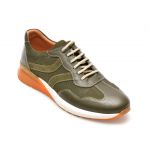 Pantofi OTTER kaki, 211111, din nabuc