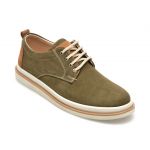 Pantofi OTTER kaki, 2131, din nabuc