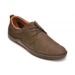 Pantofi OTTER maro, 16307, din nabuc