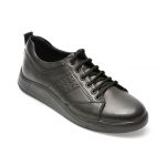 Pantofi OTTER negri, 2055271, din piele naturala