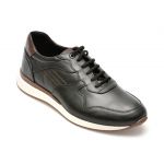 Pantofi OTTER negri, 231107, din piele naturala