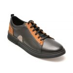 Pantofi OTTER negri, 239715, din piele naturala