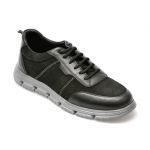 Pantofi OTTER negri, 244142, din nabuc