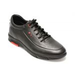 Pantofi OTTER negri, CASP12, din piele naturala