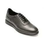 Pantofi OTTER negri, E881, din piele naturala