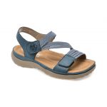 Sandale casual RIEKER albastre, 64870, din piele ecologica