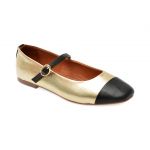 Balerini casual GRYXX aurii, 2922461, din piele naturala