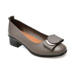 Balerini casual GRYXX gri, 623, din piele naturala