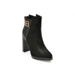 Botine LAURA BIAGIOTTI negre, 8369, din material textil