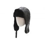 Caciula KLOP neagra, 041K, din piele naturala
