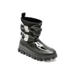 Ghete UGG negre, 1144059, din piele ecologica