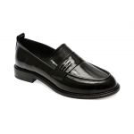 Mocasini casual GRYXX negri, 584100, din piele naturala lacuita
