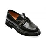 Mocasini casual GRYXX negri, V979G28, din piele naturala lacuita