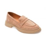 Mocasini casual GRYXX nude, 1187088, din piele intoarsa