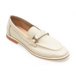 Mocasini casual IMAGE bej, 2602510, din piele naturala