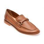 Mocasini casual IMAGE maro, 2602510, din piele naturala