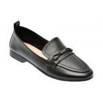 Mocasini casual IMAGE negri, 07130D, din piele naturala