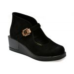 Pantofi casual EPICA negri, 583353, din piele intoarsa