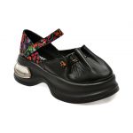 Pantofi casual GRYXX negri, 291GM47, din piele naturala