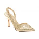 Pantofi eleganti EPICA BY MENBUR aurii, 24723, din material textil si piele ecologica