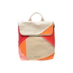 Rucsac DESIGUAL alb, SAKP27, din piele ecologica
