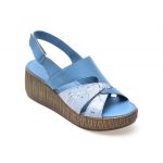 Sandale casual FLAVIA PASSINI albastre, SD17, din piele naturala