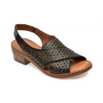 Sandale casual FLAVIA PASSINI negre, 9502, din piele naturala