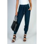 Pantaloni Lungi Cu Buzunare È˜i Elastic In Talie Amory, Albastru ÃŽnchis