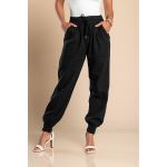 Pantaloni Lungi Cu Buzunare È˜i Talie ElasticÄƒ Amory, Negru